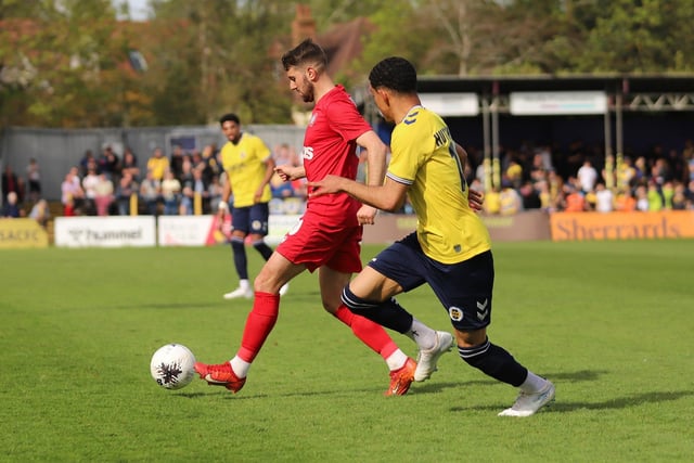 Action from Worthing's 4-2 win at St Albans City
