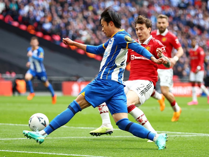 A quite game for the Japanese winger. Struggled to get into the game and was well-marked by Wan-Bissaka.