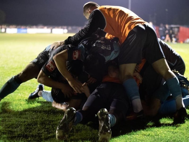Jamie Crellin’s Three Bridges came from a goal down to beat Sittingbourne in their semi-final in Kent – to earn a place in Friday night’s final where they face Chichester City.