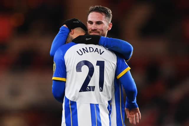 Deniz Undav and Alexis Mac Allister both will start for Brighton against Grimsby in the FA Cup quarter-final (Photo by Stu Forster/Getty Images)