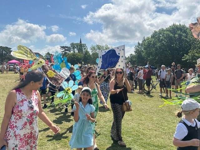 London Meed pupil in the parade