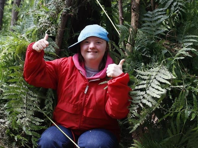 It's thumbs up from this happy youngster as she explores the Woodland Adventure Zone, set within the grounds of Portland College, on Nottingham Road, Mansfield. An award-winning, purpose-built centre, it boasts a unique setting among the pine trees of Sherwood Forest. People of all ages, including the disabled, can enjoy activities such as climbing, abseiling, ziplining, bushcraft and walks.