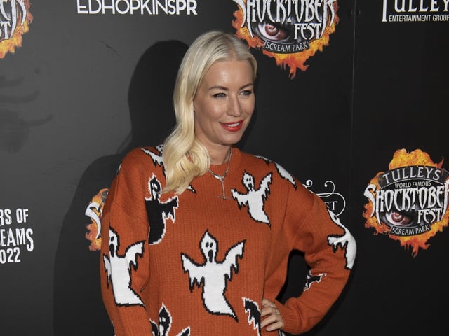 Denise Van Outen attends Tulleys Shocktober Fest at Tulleys Farm on September 30, 2022 in Crawley, England. (Photo by Stuart C. Wilson/Stuart Wilson/Getty Images for Tulleys Shocktober Fest):