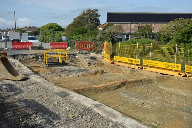 Bulverhythe Road in St Leonards is having work done after the major sewage leak back in February 2023.