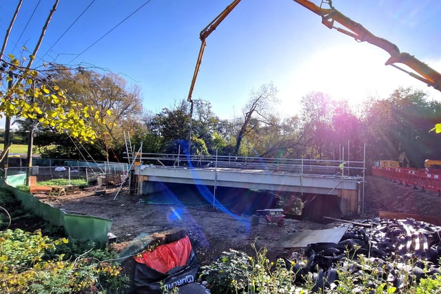 A new bridge under construction can now be seen off the A273 London Road, Hassocks