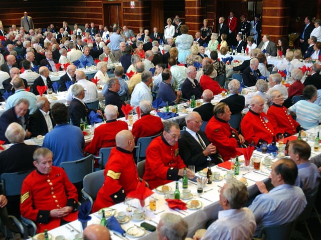 The scene at Worthing Assembly Hall for the 2006 lunch