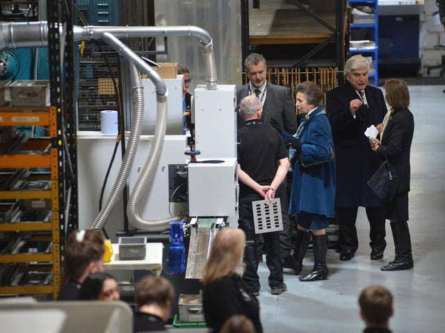 The Princess Royal visits Focus SB in St Leonards on November 22 2023.