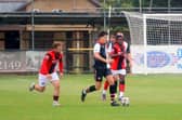 Pagham in action against Hanworth Villa | Picture by Roger Smith