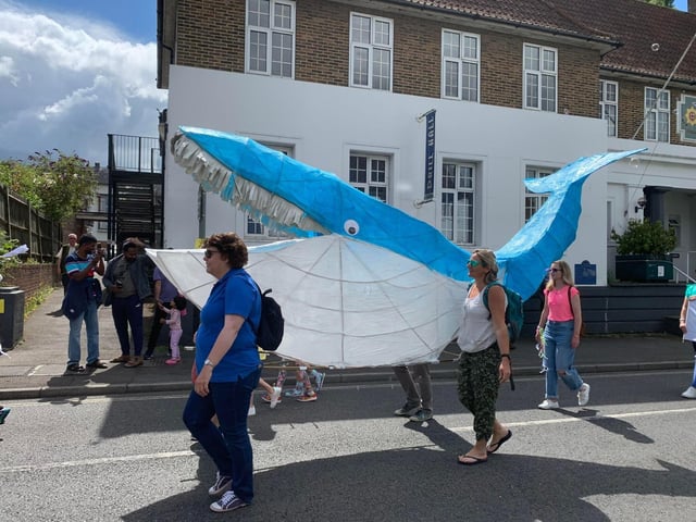 Natural World themed children's parade. Greenway Academy