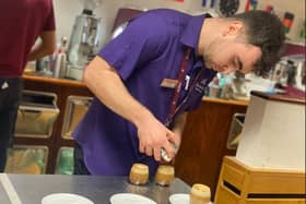 Haskins Snowhill Garden Centre, Crawley, is celebrating the success of restaurant supervisor, Adam Kelly, who recently won the regional heats of Costa Coffee UK’s Barista of the Year competition to progress to the UK and Ireland final. Picture: Costa Coffee UK