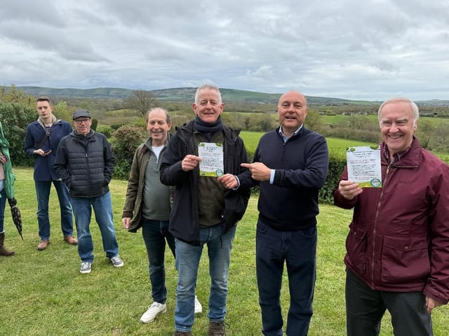 Steve Bailey and Philip Johnson were among representatives from the Campaign to Protect Rural Henfield who invited MP Andrew Griffith to discuss developers’ plans to build up to 1,400 new houses