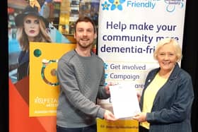 Mark Phillips, centre manager, Ropetackle and Janice Langley, chairman – Adur Dementia Friendly Communities