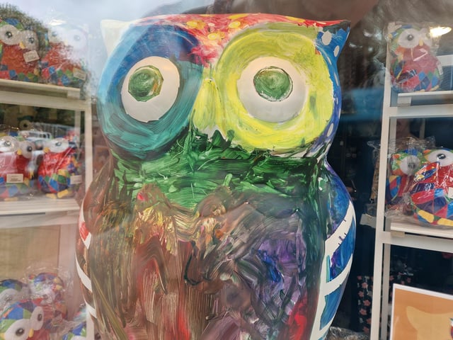 Colourful owls have flown into Arundel as part of the Wild in Art event The Big Hoot trail, raising money for Chestnut Tree House.