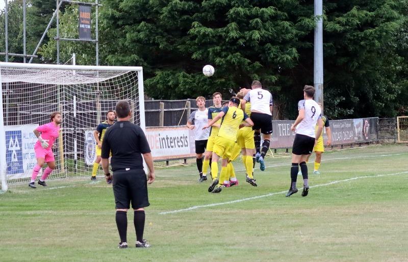 Action from a pre-season friendly between Pagham and Moneyfields
