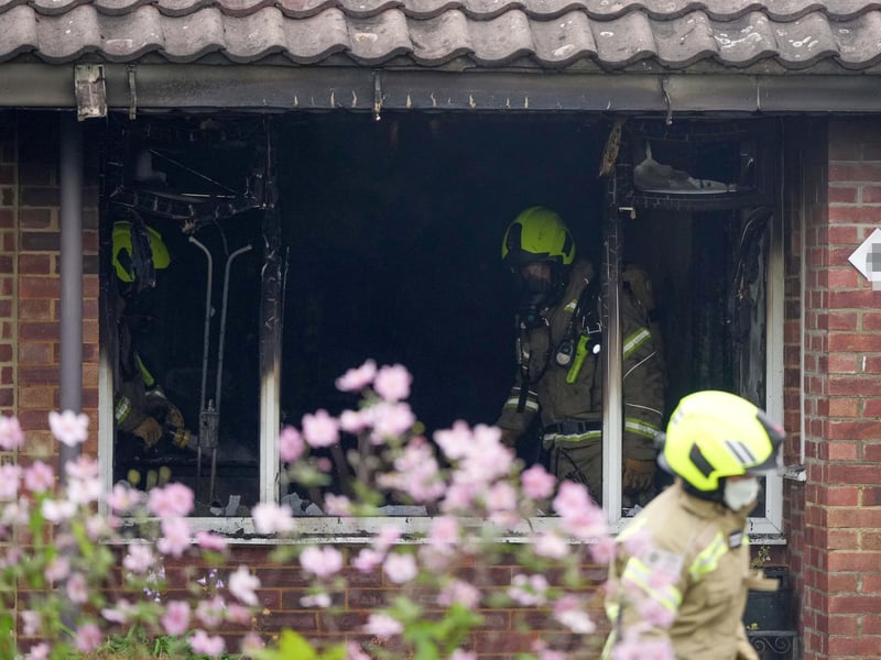 Firefighters at the scene. Picture: Sussex News and Pictures