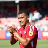 Crawley Town have confirmed that striker Kwesi Appiah has joined League Two rivals Colchester United on loan until the end of the 2022-23 season. Picture by Cory Pickford