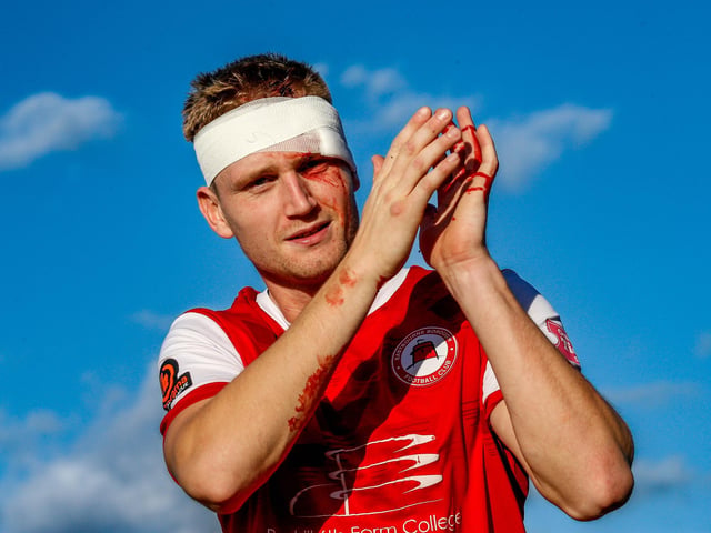 Action from Eastbourne Borough v Weymouth in the National League South:Eastbourne Borough v Weymouth