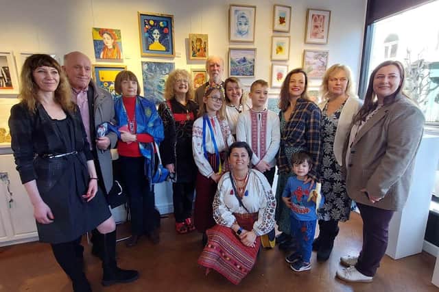An art exhibition, displaying the work of talented Ukrainian refugees, has been opened in Worthing.