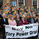 Jess Brown-Fuller MP and Alison Bennett MP led a cross-party protest against the postponement of WSCC elections.
