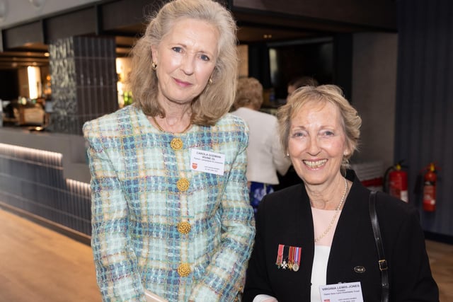 Carola Godman-Irvine DL with Virginia Lewis -Jones trustee of the Vera Lynn Charitable Trust.