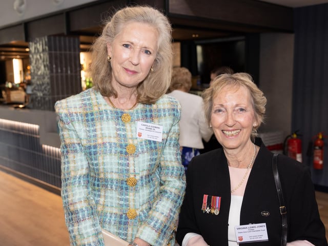 Carola Godman-Irvine DL with Virginia Lewis -Jones trustee of the Vera Lynn Charitable Trust.