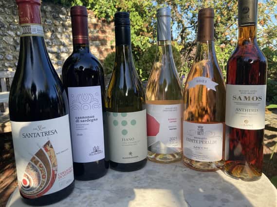 Island wines from the Mediterranean