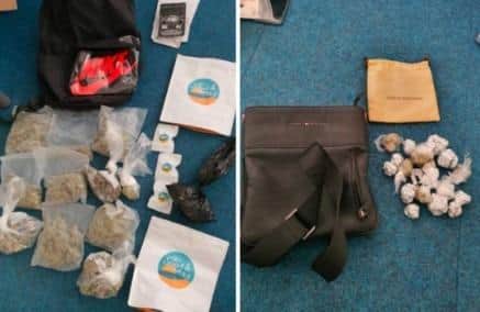 Drugs and cash found in Hailsham (photo by Sussex Police)