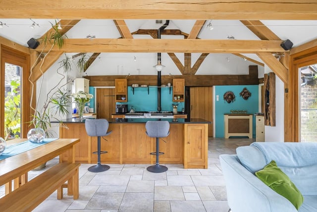 The triple aspect kitchen/breakfast room is a wonderfully bright room with plenty of natural light