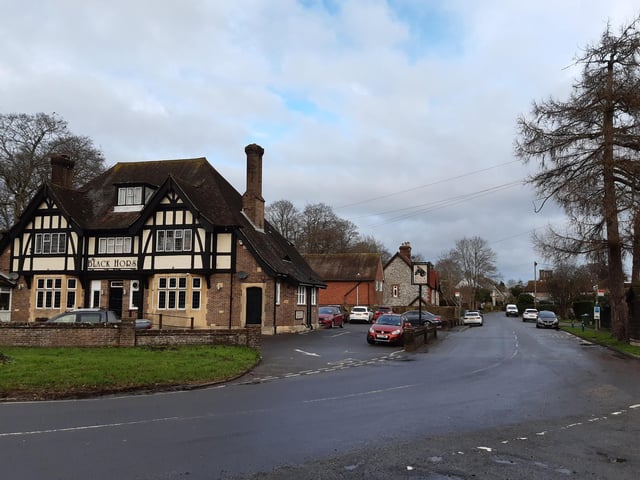 We are starting our walk at The Black Horse pub in Findon village, just off the A24. It is easy to get to by bus from Worthing or Horsham.