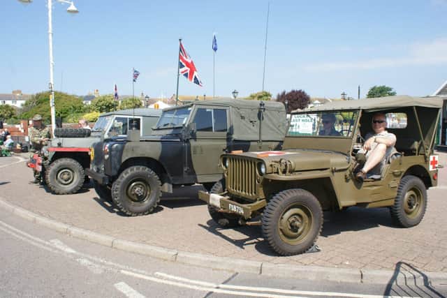 Display of military vehicles, Waterloo Square (2017)