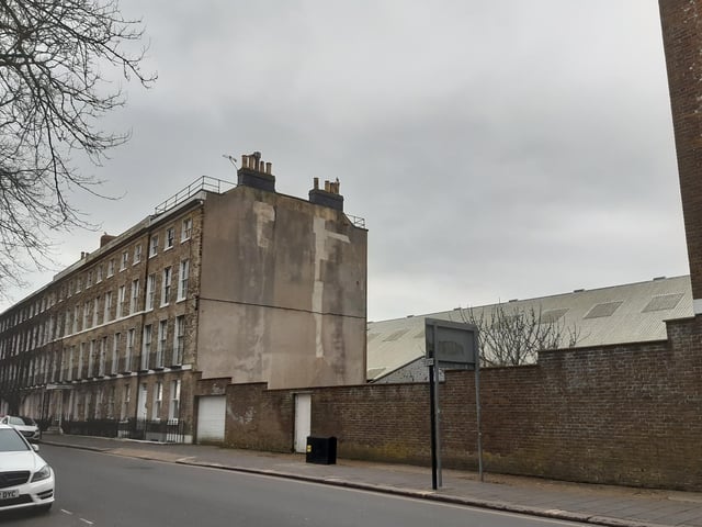 The Chatsworth Hotel and the gap between the Georgian terraces that appears to have always been there