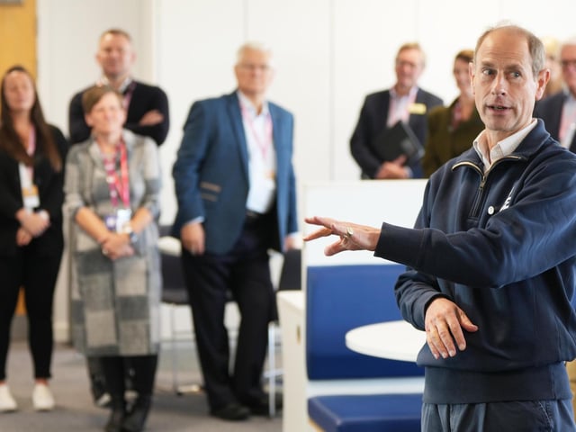 HRH the Duke of Edinburgh at Brighton and Hove Albion training ground in Lancing. Picture: Eddie Mitchell