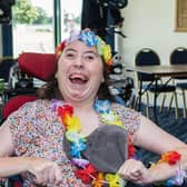 A client of one of Southdown’s 30 learning disability services across Sussex at the care provider’s annual Learning Disability Services’ Summer Fiesta.   