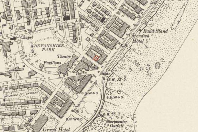 Historic map of site from 1876
