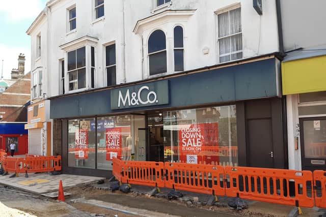 A closing down sale is ongoing at M&Co in Littlehampton's High Street, which will close on July 9.