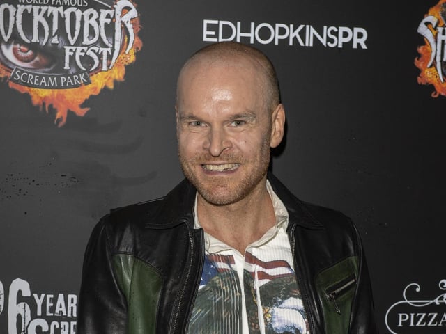 Philip Baldwin attends Tulleys Shocktober Fest at Tulleys Farm on September 30, 2022 in Crawley, England. (Photo by Stuart C. Wilson/Stuart Wilson/Getty Images for Tulleys Shocktober Fest)