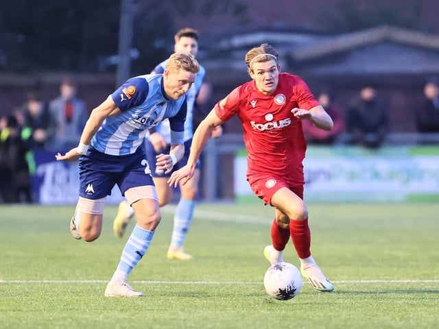 Action from Worthing's win over Torquay United in National South