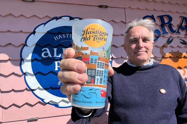 Albion landlord Bob Tipler who came up with the idea of the re-usable Hastings Cup