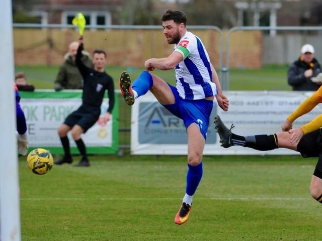 Action from Littlehampton Town's 3-2 Isthmian League win over Haywards Heath Town at The Sportsfield