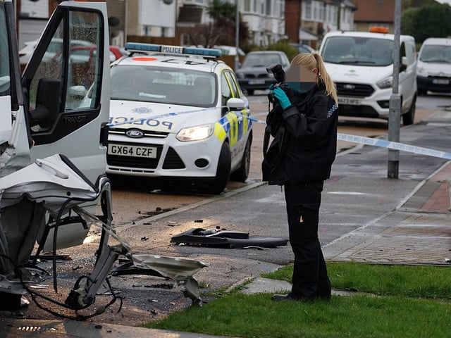 A man has been taken to hospital with ‘life threatening injuries’ having been assaulted following a collision between two vehicles in Eastbourne today (December 7).