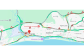 Drivers are facing disruption on the A27, in the Adur district and beyond, following a three-vehicle collision and emergency repairs. Photo: AA Traffic News