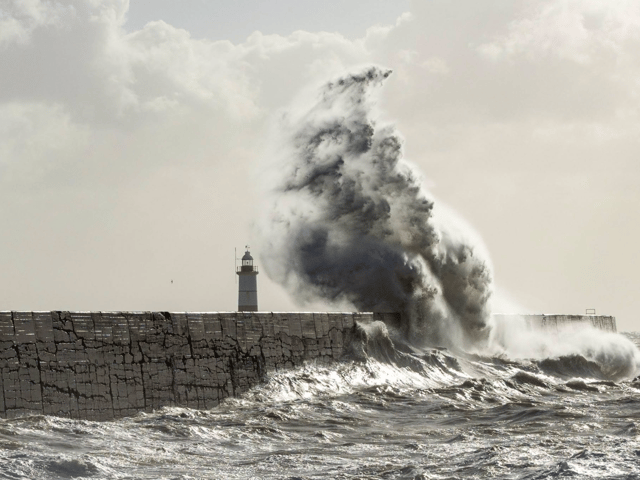 Storm Austen in Eastbourne.