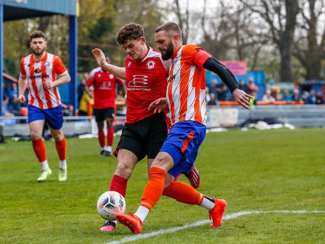 Action from Eastbourne Borough's defeat at Braintree in the National Lague South