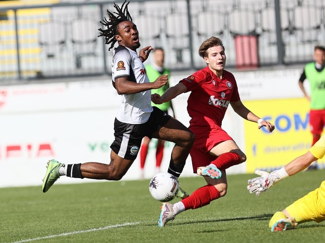 Action from Worthing's win at Dover in National League South