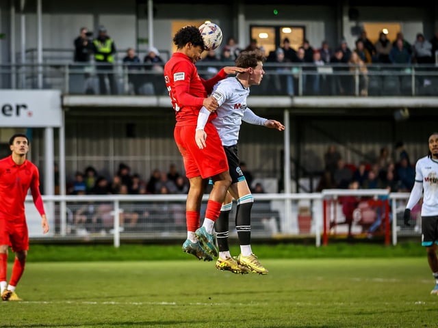 Action from Eastbourne Borough's brilliant 5-2 win away at Dover Athletic in the National League South