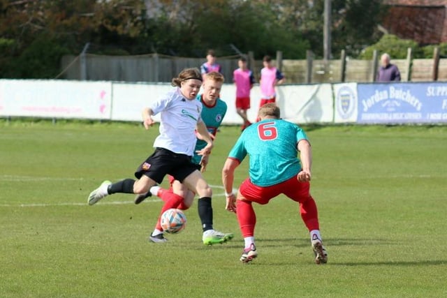 Action from Pagham v Crowborough Athletic in the SCFL premier