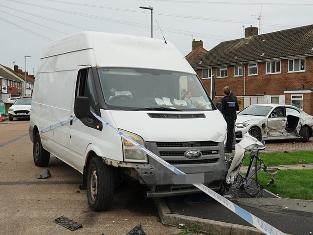 A man has been taken to hospital with ‘life threatening injuries’ having been assaulted following a collision between two vehicles in Eastbourne today (December 7).