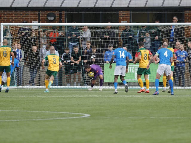 Action from Horsham's entertaining Isthmian Premier stalemate with Billericay Town