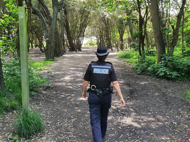Adur and Worthing Police said its neighbourhood team were out in the community last week ‘raising awareness and giving advice’ on knife crime as part of Op Sceptre.