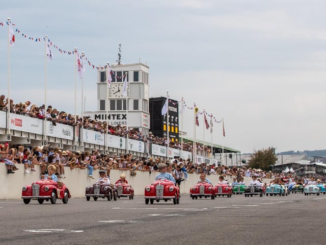 Glamour and high-octane racing at this year's Goodwood Revival.